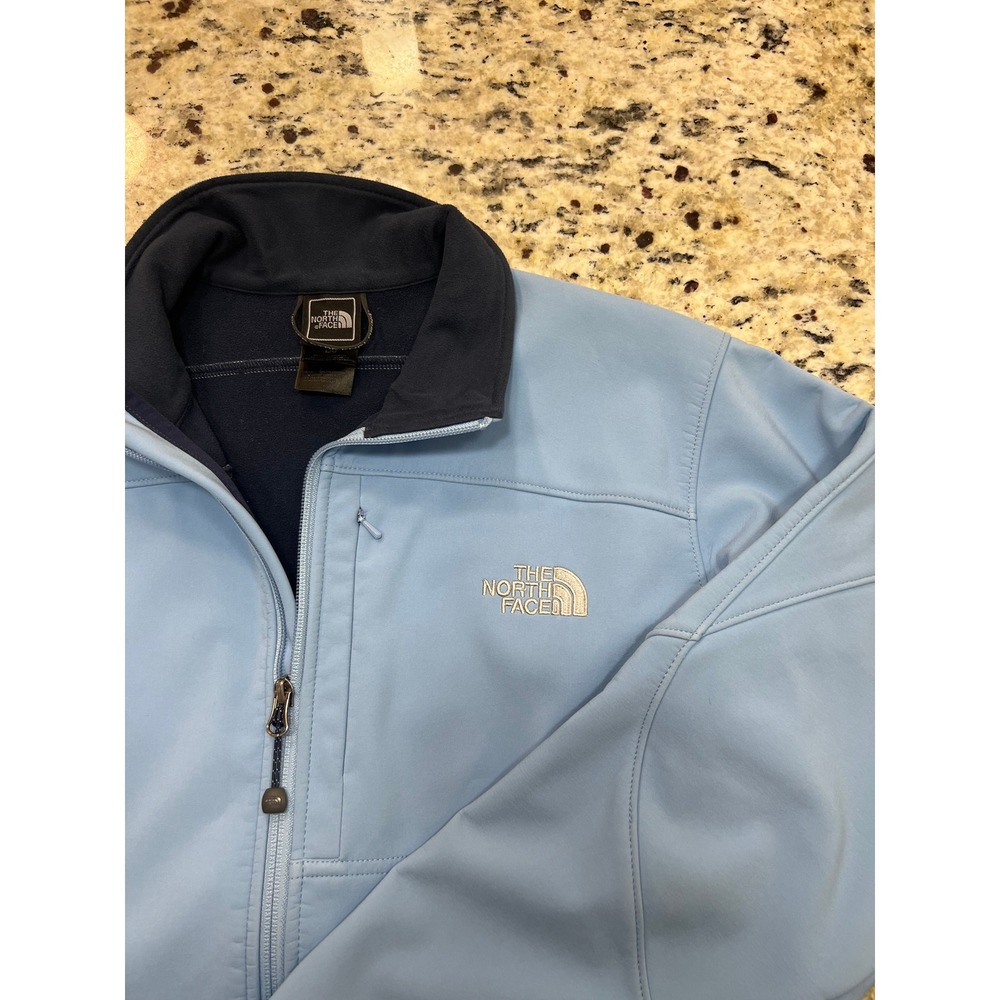 The North Face Womens Apex Bionic Softshell Jacket Light Blue Full Zip Large - Picture 5 of 11